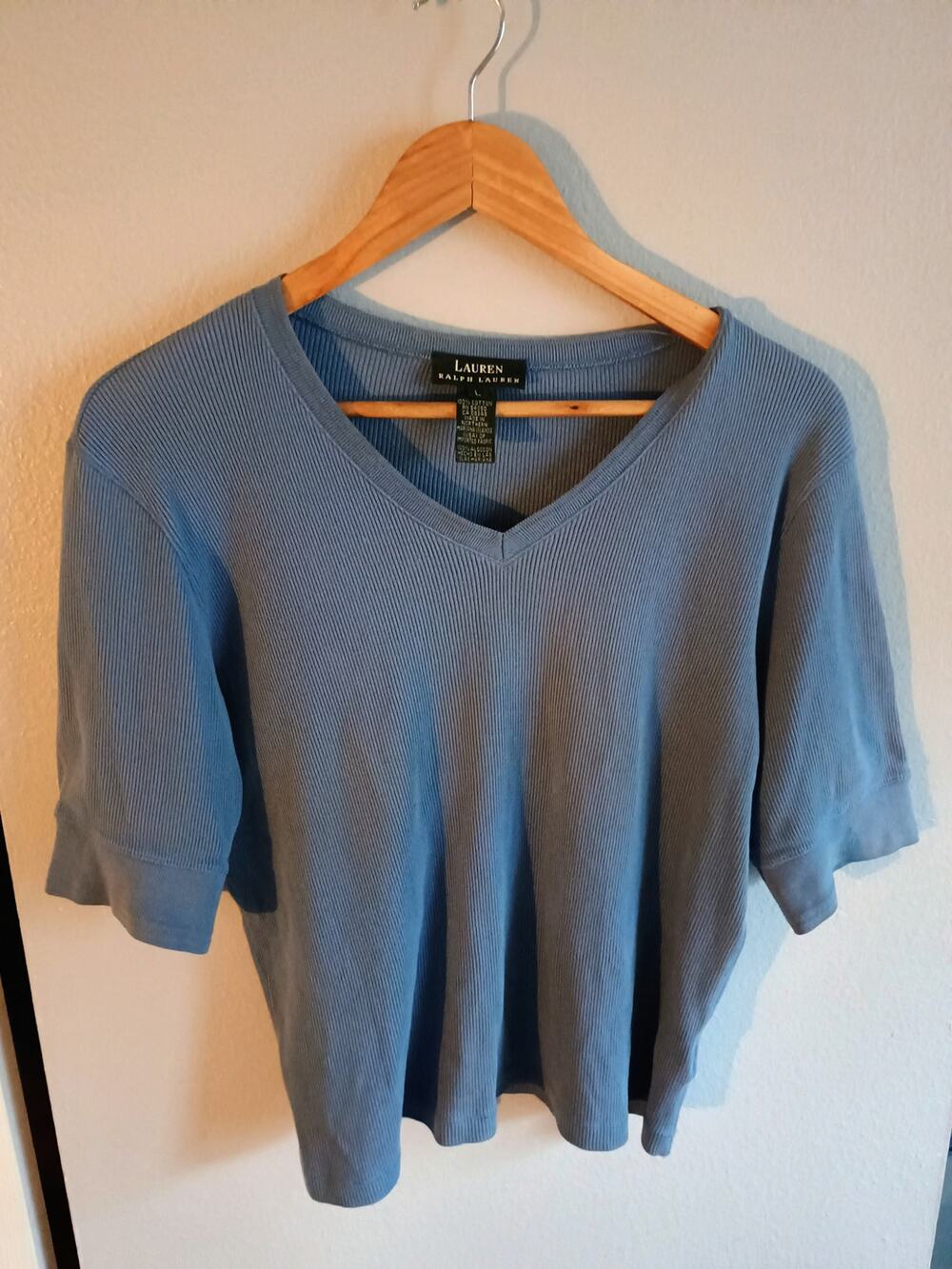 Women's top blue size large Lauren Ralph Lauren